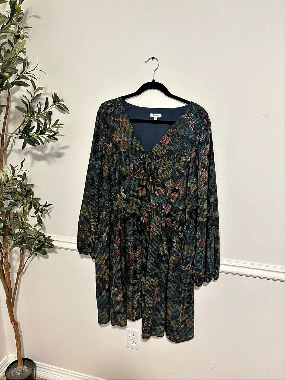 Reitmans Floral Mini Dress Size 2X NWOT